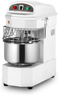 Pétrin Machines à pâtes, 30 Litres, 230 V, 1500 W, Noir, à Pâte Professionnel, Cuve Fixe, Monophasé