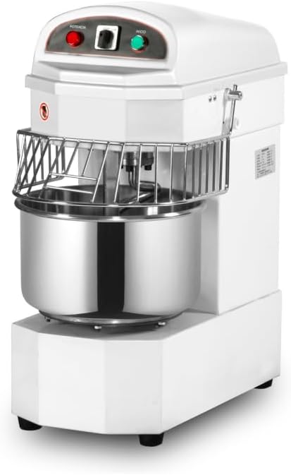 Pétrin Machines à pâtes, 30 Litres, 230 V, 1500 W, Noir, à Pâte Professionnel, Cuve Fixe, Monophasé