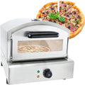 XSDAJSD four à pizza, 425 x 520 x 410 mm, 12 Pouces, 220 V, Argenté, Professionnel de comptoir, électrique en Acier Inoxydable