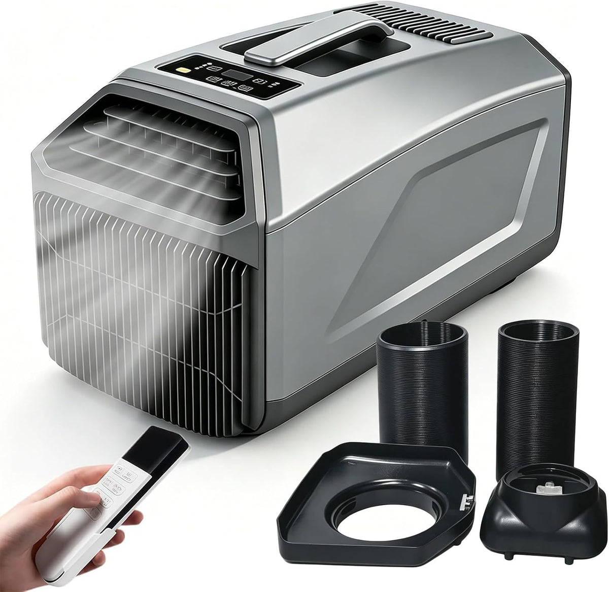 Lunauemaya Climatiseurs portables, 4500 BTU, 5100 BTU, 220 V, 4500 BTU, 450 W, Blanc, Climatiseur Portatif Monobloc /