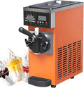 WIANQIAN sorbetière, 20 x 40 x 51 cm, Acier inoxydable, Orange, Machine à glace professionnelle avec nettoyage en une touche