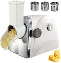 Râpe broyeur, 300 W, 500 g, Argenté, à fromage électrique, rotatif avec 3 lames en acier inoxydable, automatique 1 min/ pour fromage et légumes