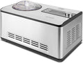 Caso sorbetière, 2 litres, Noir, Ice Creamer - & yaourtière 2 en 1 avec technique à compresseur, pas de pré-réfrigération nécessaire