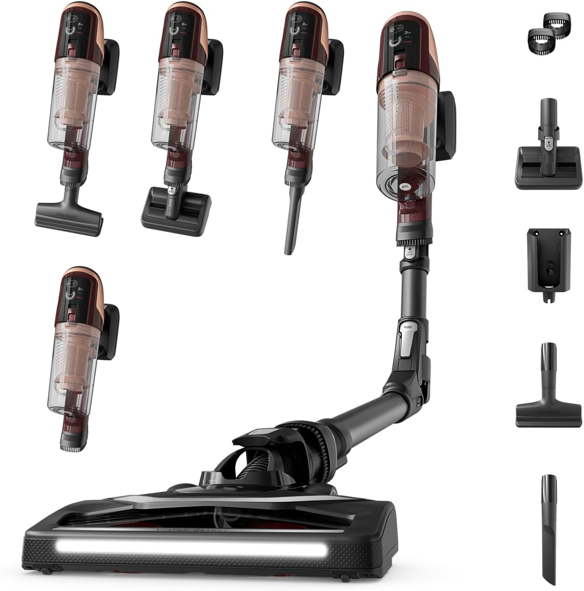 Rowenta aspirateur balai sans fil, Noir, X-Pert Flex 6.80 - - Bourgogne