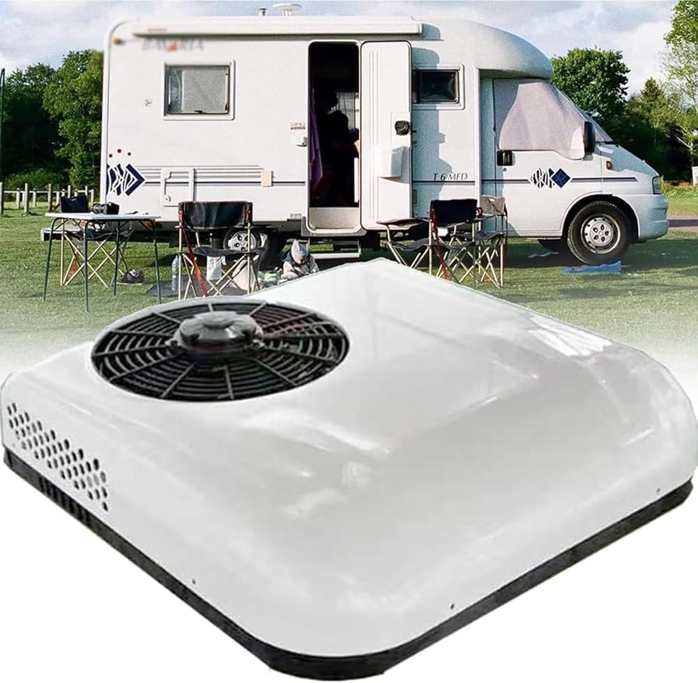 LBLFEBD Climatiseurs, 12/24 V, 12 V, 24 V, Blanc, DC / Climatiseur de Voiture, Unité Climatisation Toit - sans Conduit