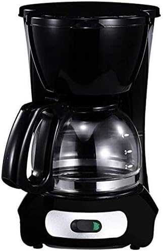 YNIYUJKL machine à café, 16 cm × 19,8 cm × 25 cm., 5 tasses maximum., 650 W., Noir/Argenté, À Grains, Machines À Capsules De Café