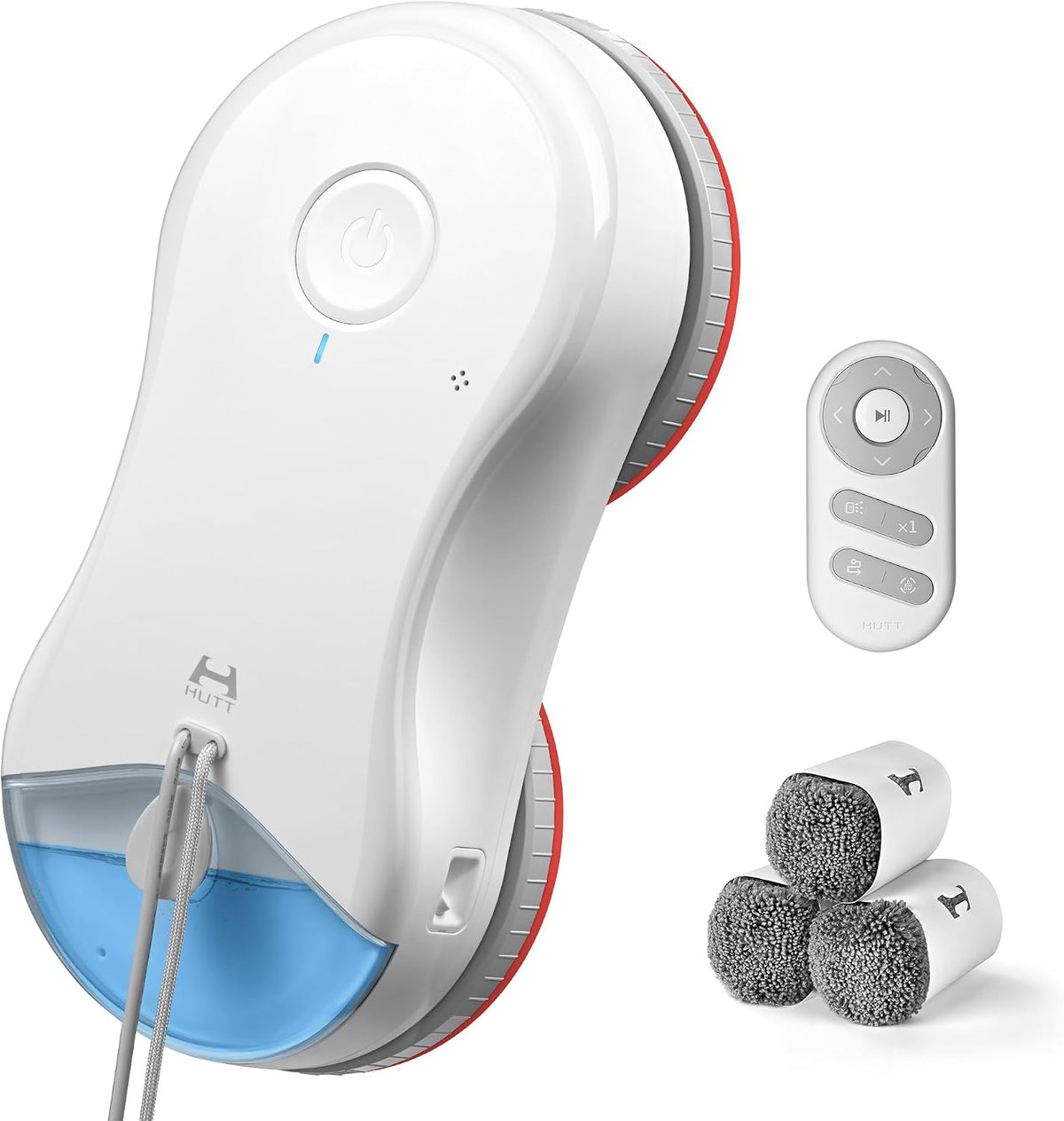HUTT nettoyeur de vitres, 80 ml, Noir, S55 Pro Robot 6500Pa, Robot Laveur Vitre avec Patins 3D Flottants, Pulvérisation HydroJet