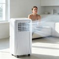 climatiseur portable ZJHHRZ, 12000 BTU, 9000btu, Blanc, Climatiseur Mobile 4-en-1 Froid, Déshumidificateur et Ventilation