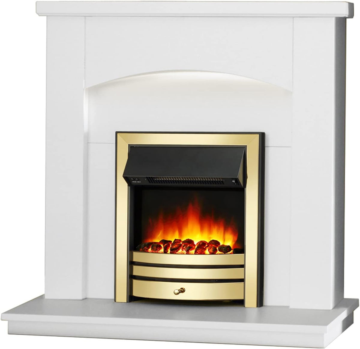 endeavour fires and fireplaces cheminée électrique, 32,5 x 103,3 x 106,7 cm, Noir, Endeavour Fires Cayton 42'