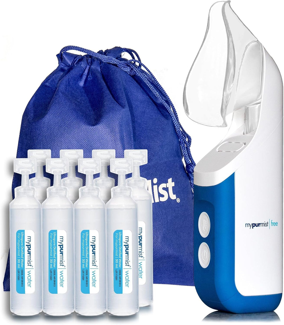 MyPurMist Inhalateurs électriques et nébuliseurs, Gris, FREE Inhalateur Vapeur Portable, Vaporisateur et Humidificateur Instantané