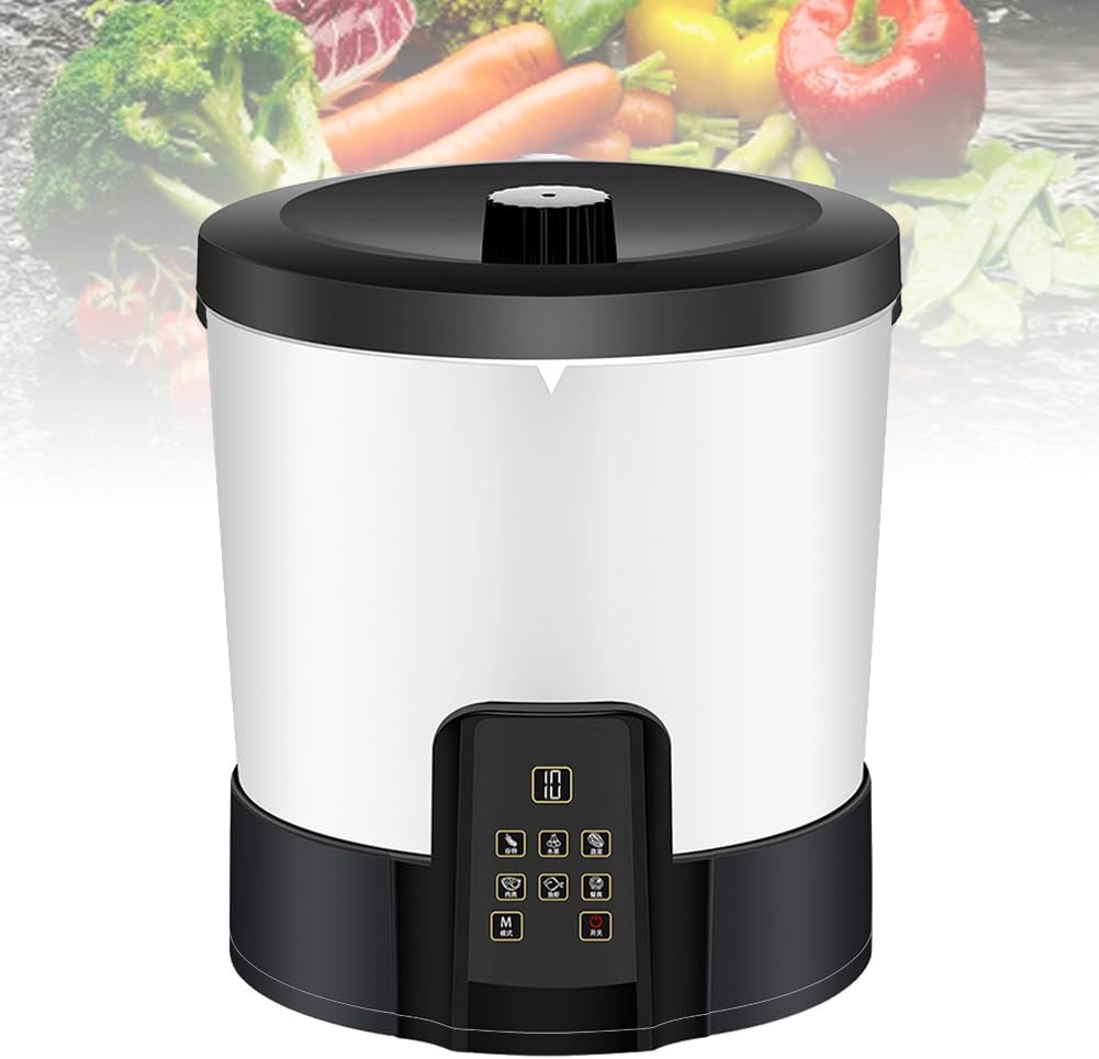 Purificateur lave-linge, 6 l, Blanc, de fruits et légumes, nettoyeur automatique intelligent avec contrôle LED