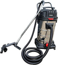 DeTec. aspirateur eau et poussière, 230 V, 50 Hz., 3000 W, 100 l, réservoir en acier inoxydable., Noir