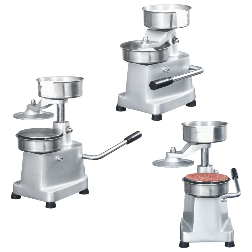 Tomostar Presses à pâte, 10 cm, aluminium coulé, acier inoxydable (SUS304), Noir, Presse à Hamburger Commerciale