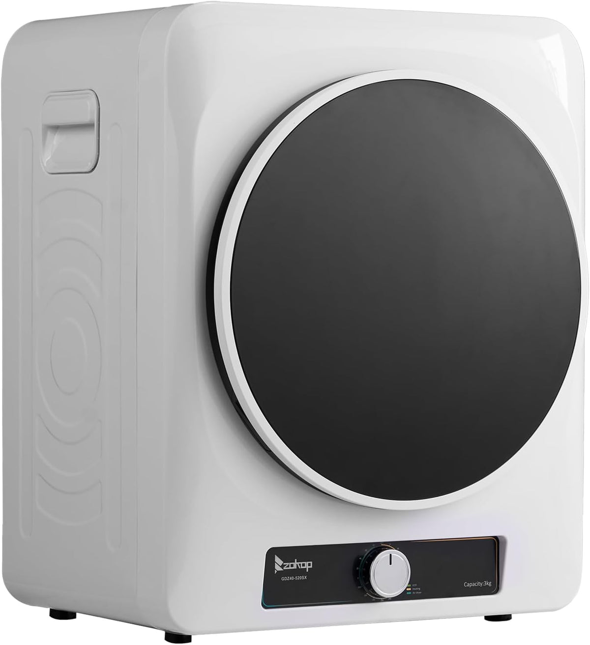 LEADZM lave-linge, 1000 W, 3KG, 49 x 43 x 61 cm, Blanc, sèche-linge pompe a chaleur, sèche linge portable pour appartements