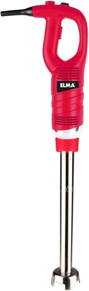 Elma blender, 30 cm, 450 W, 000 tr/min, Argenté/Rouge, Mixeur Professionnel avec bras Mélangeur Amovible, Acier inoxydable I Puissance