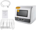 AVRONBZ Lave-vaisselles compacts, DWS-T05., 45 × 40 × 44,8 cm., 220 V., polypropylène, ABS, acier inoxydable., doré et blanc
