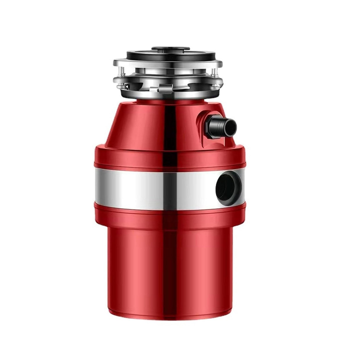 Knupis broyeur, 2 L, 2600 tr/min, 560w, Argenté/Rouge, Élimination des déchets sous l'évier de déchets alimentaires de cuisine