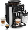 KRUPS Machines à café automatiques, Noir/Argenté, - Sensation Lait - Machine Espresso Automatique Compacte - 15 bars