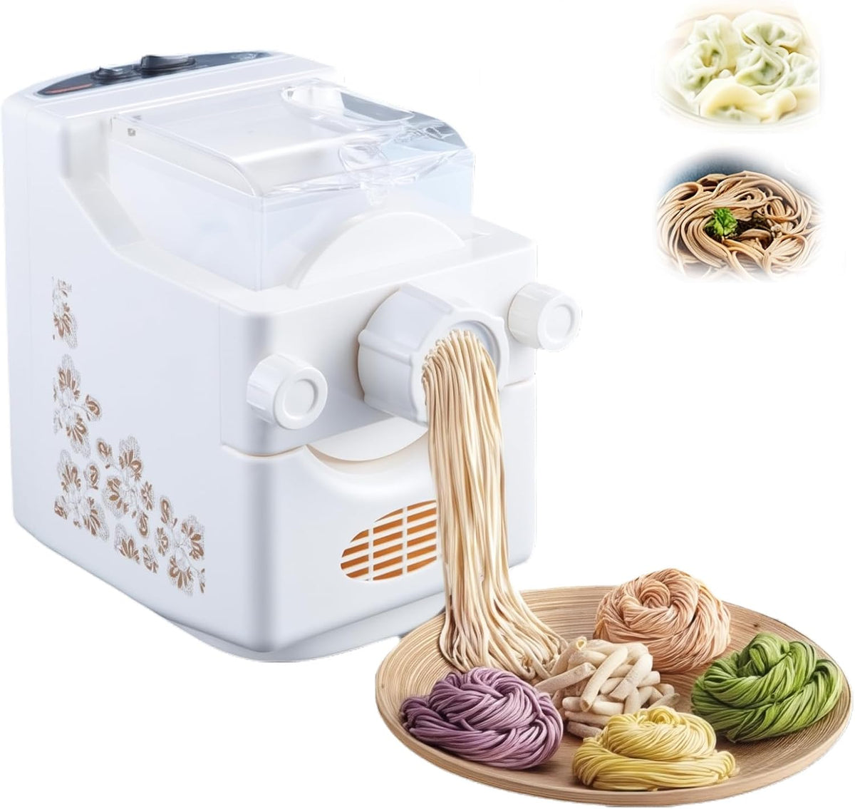 Machine machine à pâtes, 33*20,5*28,5 cm/12,9*8*11,2 pouces, 500 g, 180 W, 180 W, 500 G, Blanc, À Pâtes Automatique
