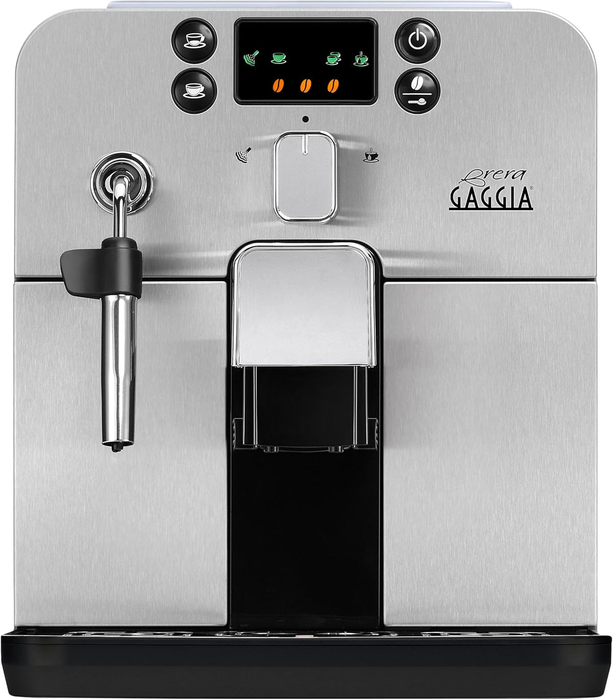 Gaggia Machines à café automatiques, Noir/Argent(Acier inoxydable), Brera noir - machine a cafe espresso