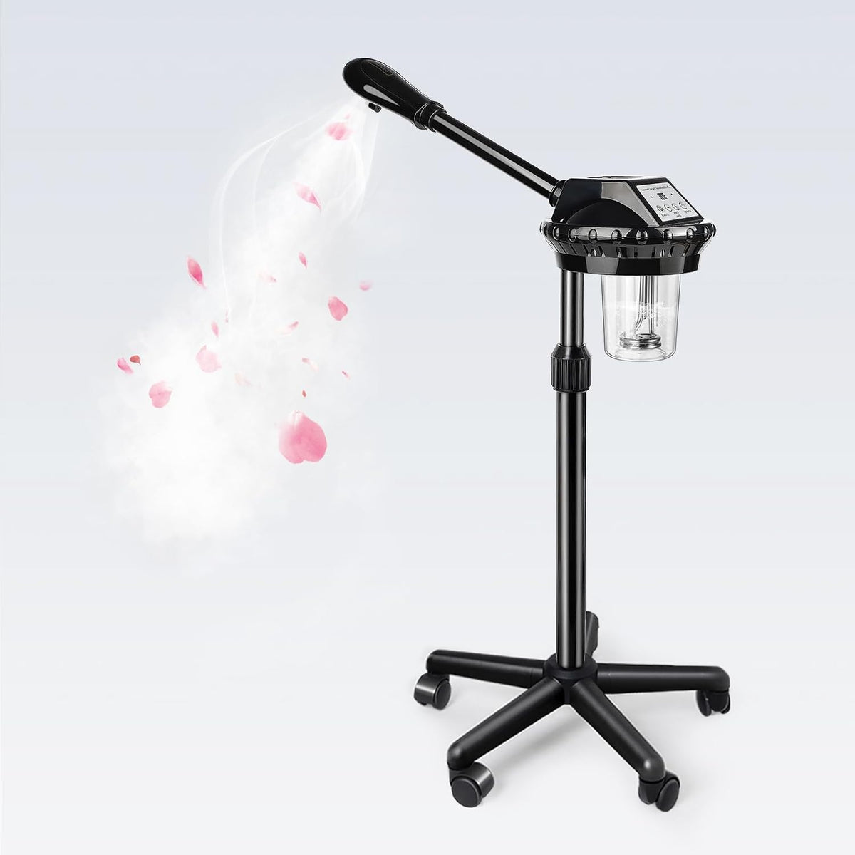 Chetunju défroisseur vapeur, Noir, professionnel pour le visage, hauteur et angle réglables, nettoie la peau