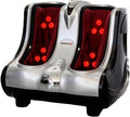 Bonplus BP appareil de massage des pieds, Noir, Masseur des pieds et des jambes avec chaleur, machine de massage des pieds Shiatsu