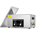 CREWORKS Fournitures pour le nettoyage du laboratoire, 22 L, 480 W, 600 W, Argenté, Nettoyeur à Ultrasons Professionnel avec Chauffage