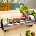 Eoweiot Appareils à hot dog, 11 × 11 × 34 cm (4,3 × 4,3 × 13,4 pouces), 150 W, 220 V, argent, capacité de 4 Hot-Dogs