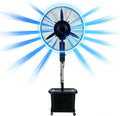 Lsoiup rafraîchisseur d'air, 260 W, 220 V ~ 50/60Hz, 55 dB (min) – 70 dB (max), 42 L, 81 cm, Blanc, Ventilateur avec Eau Brumisateur