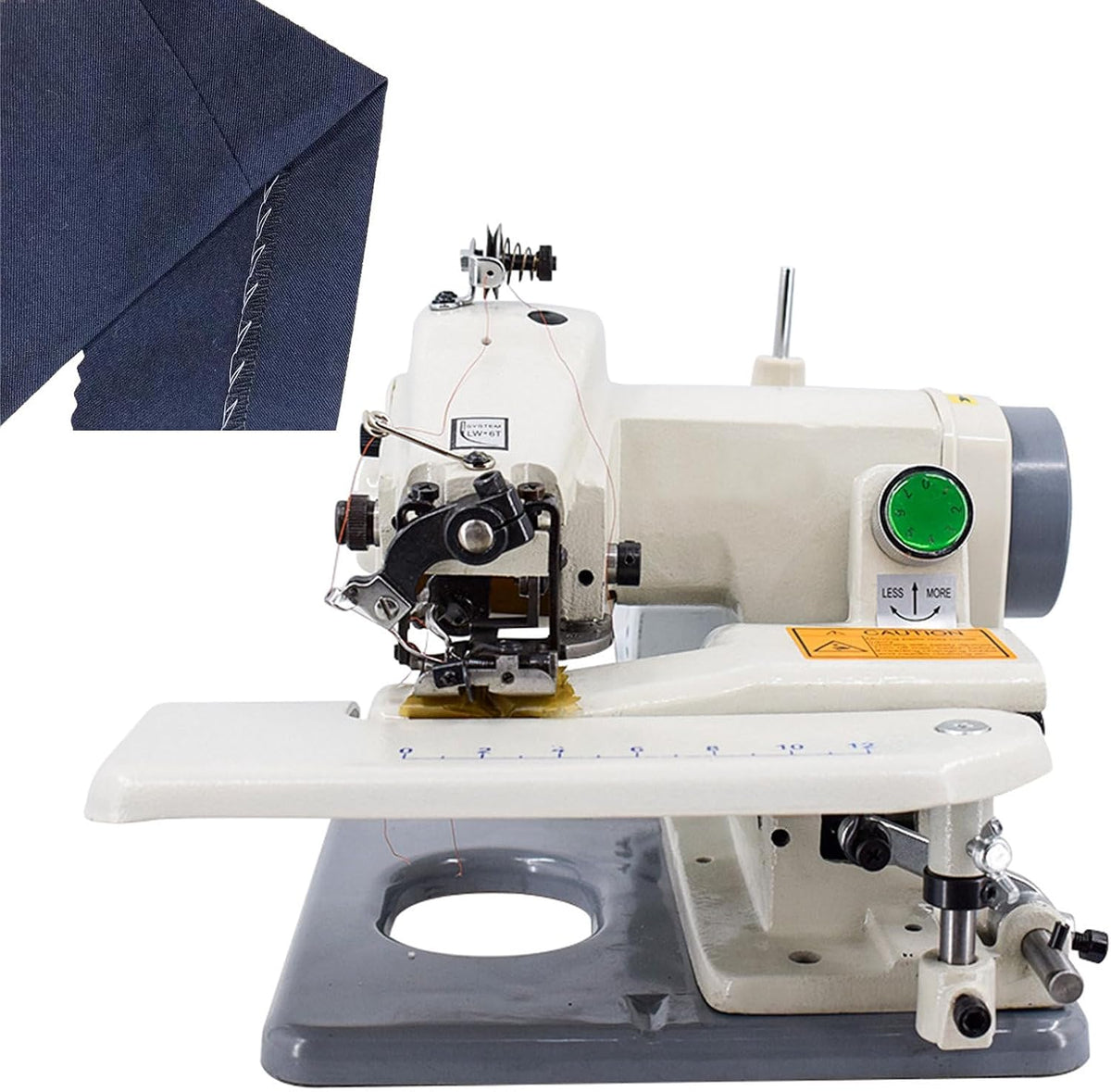 Aredwhiterui machine à coudre, 1200 RPM, Corps entièrement en métal, Noir, À Point Invisible De Bureau, sans Couture avec Kit D'accessoires