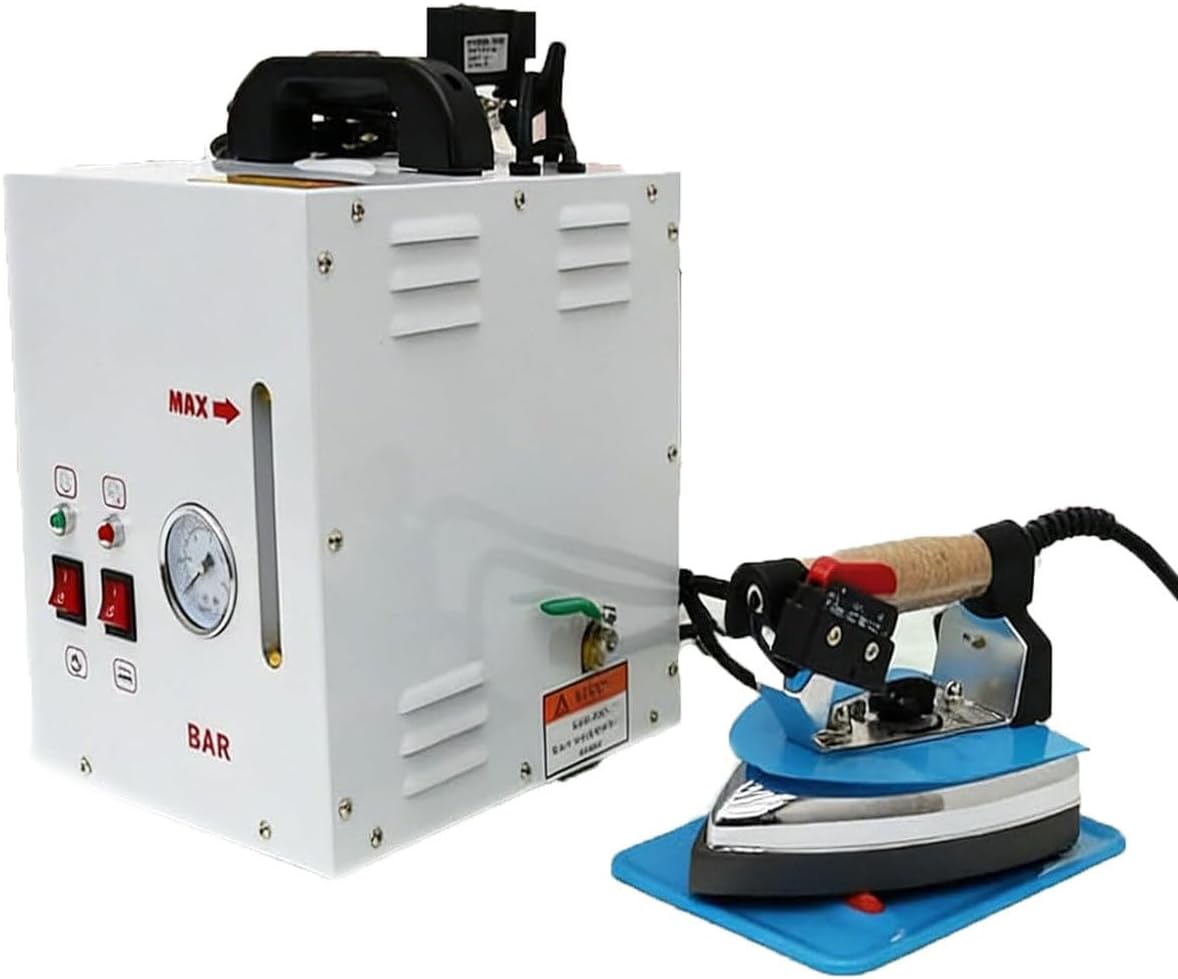 LjlXanthiper presse à repasser, 4 L, Noir, équipement De Repassage Professionnel avec Réservoir d'eau, Fer à Repasser Industriel à Vapeur
