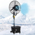 Guyifuny Ventilateurs sur pied, 42 L, 81 cm, Noir, 3 réglages de vitesse et valeur de brume réglable, (Diameter )
