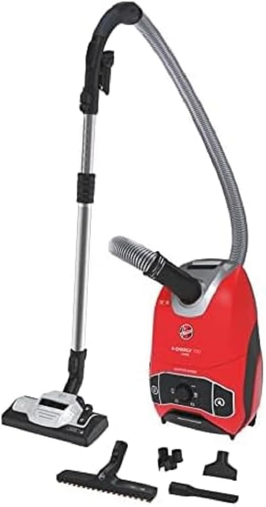 Hoover Aspirateurs traîneaux, 850 W, 5 L, 11 m, Noir, HE710HM Aspirateur Traineau avec Sac, Puissance Aspiration