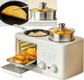 Machine Multicuiseurs, 1200 W, Noir, à petit-déjeuner 4 en 1, double tube chauffant de type S pour un usage domestique