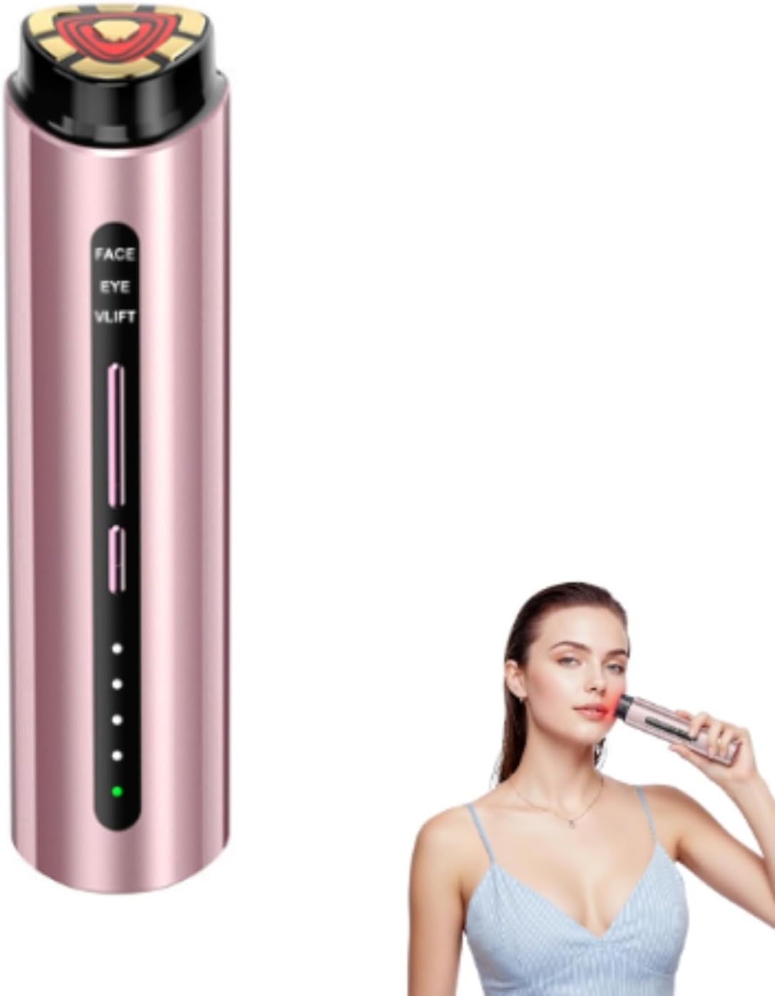 Neksong appareil de massage, Rose, Appareil Visage Radiofréquence Appareil Beauté Massage, Radiofréquence Facial Visage