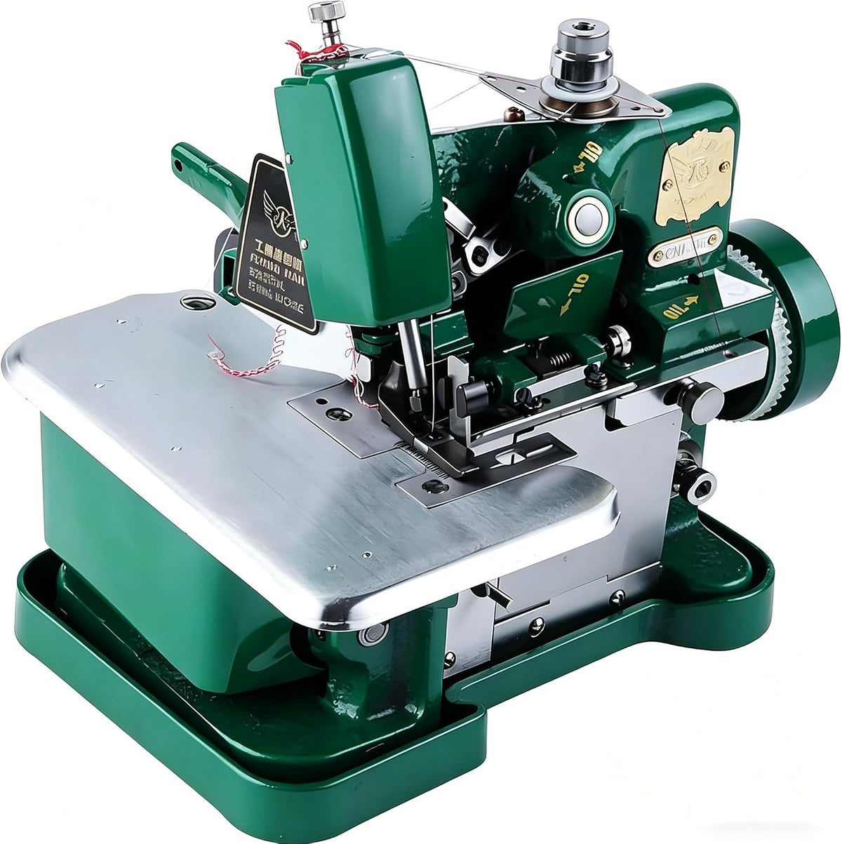 Machine surjeteuse, Noir, à coudre en métal robuste avec longueur de point réglable, professionnelle pour débutants et tailleurs