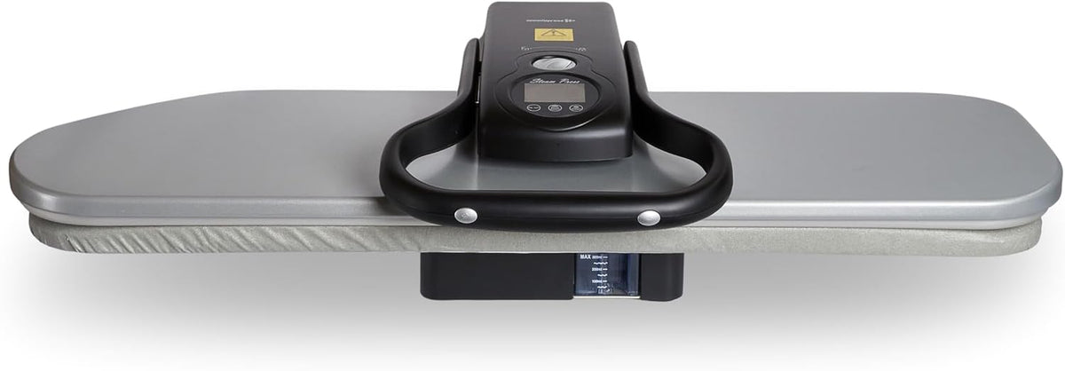 Speedypress presse à repasser, 101,6 cm, 80 g, 2618 W, Argenté, Extra large, sortie de vapeur /min, écran tactile