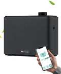 bureau Mxmoonant, 4000 m, 1000 ml, Noir, Electrique Diffuseur d'Huiles Essentielles sans Eau, Couvrant ³, Bouteille d'huile