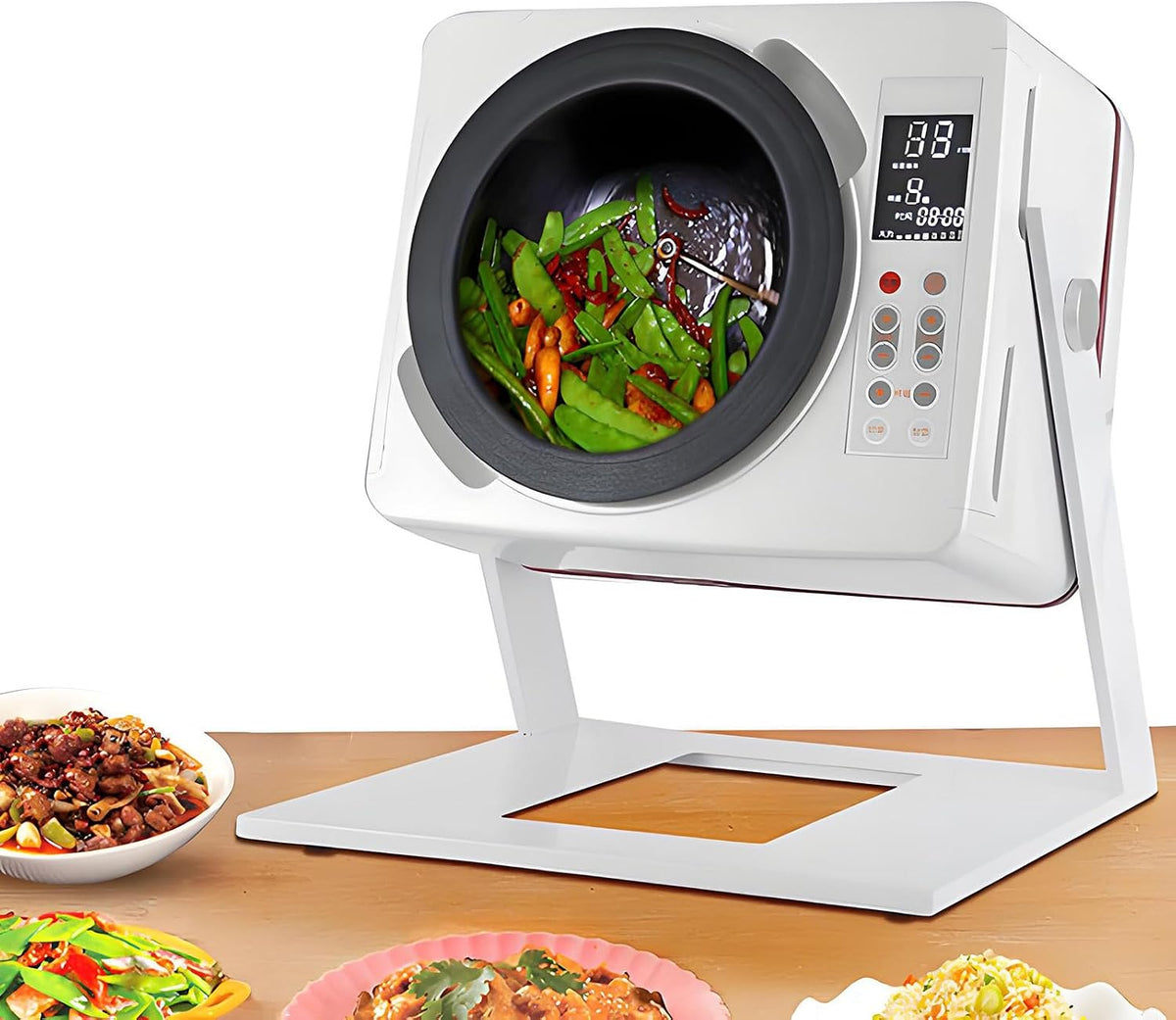 SHENGSHIYU robot de cuisine, 2500 W, 6 L, Noir, Multicuiseur Electrique, 3-5 Min Cuisson Rapide, Mélange 360°