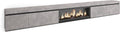 Skraut Home cheminée électrique, 107 cm., 34 W., 368x45x35, Noir, Meuble TV, Banc Télé, Grand Espace de Rangement