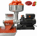 Machine sorbetière, 450 W., acier inoxydable 304., noir, argenté., à confiture électrique en acier inoxydable