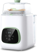momcozy Stérilisateurs, 2.2kPa, Noir, Nettoyeur Biberons Haute Pression, 99.9% Germes, Cycle rapide, Toutes marques