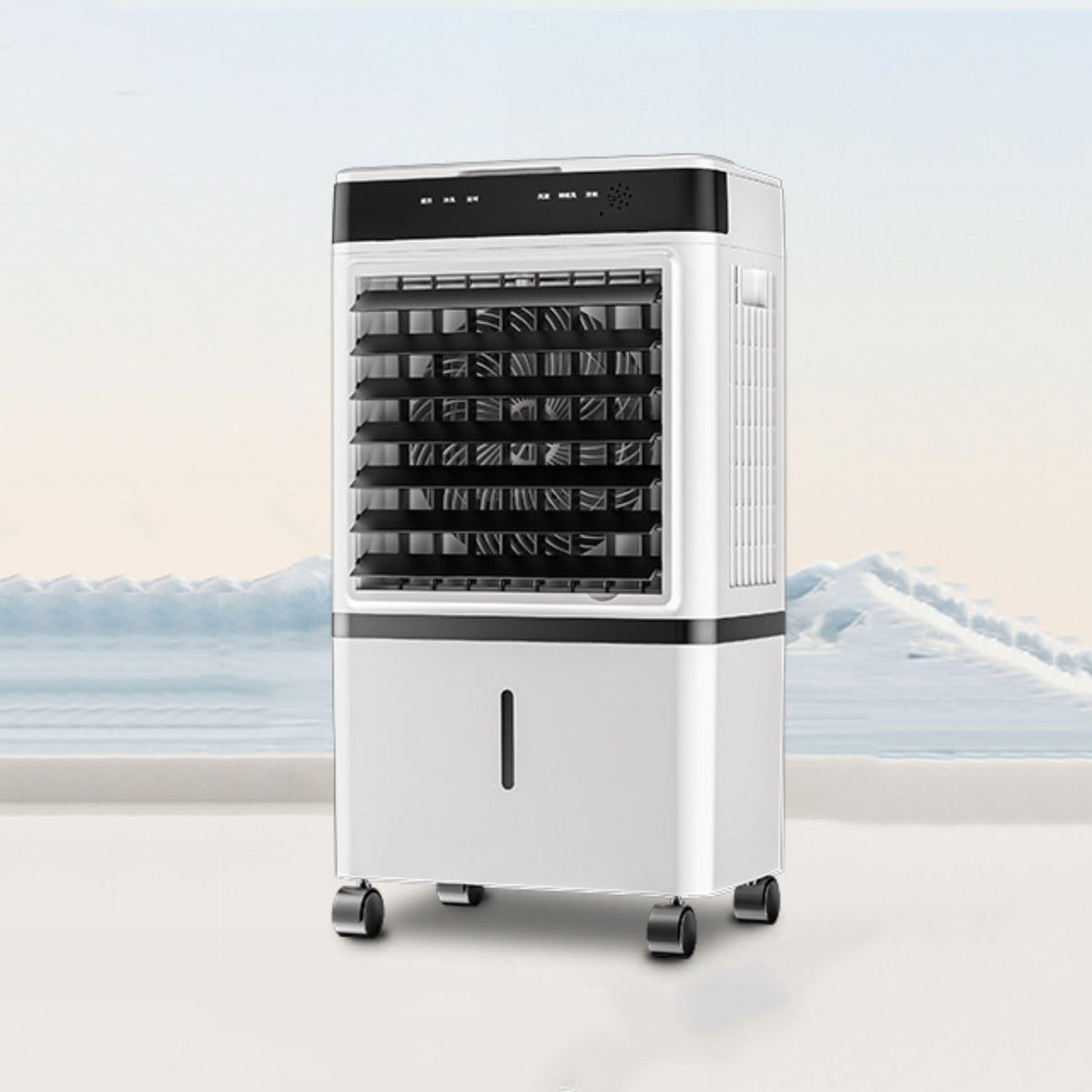 climatiseur portable ERSINIAN, Blanc, rafraîchisseur d'air par évaporation, ventilateur de refroidissement