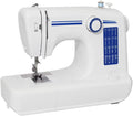 WANGLXST machine à coudre, 36.8 * 27 * 14.5 cm, Blanc, Electronique 16 Points Débutant Portable avec LED Eclairage et Pédale