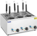 Royal Catering Cuiseurs à pâtes, 000 W, Noir, RC-PM006 Cuiseur à Pâtes (6 Paniers, Puissance : 3, Plage de Température : 30 - 110 °C)