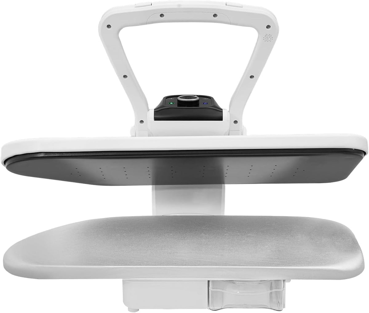 Bagyaluu presse à repasser, 66 x 53 x 26 cm., 2200 W., fer, aluminium, ABS., blanc., à vapeur, presse à vapeur avec 5 réglages de tissu
