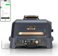 NINJA fumoir, Noir, Woodfire OG951BL1 Pro Connect XL Barbecue d'extérieur, Bluetooth, compatible avec l'application
