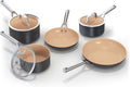 NINJA batterie de cuisine, Noir, Extended Life 5 pièces en céramique Antiadhésives CW95005EUI