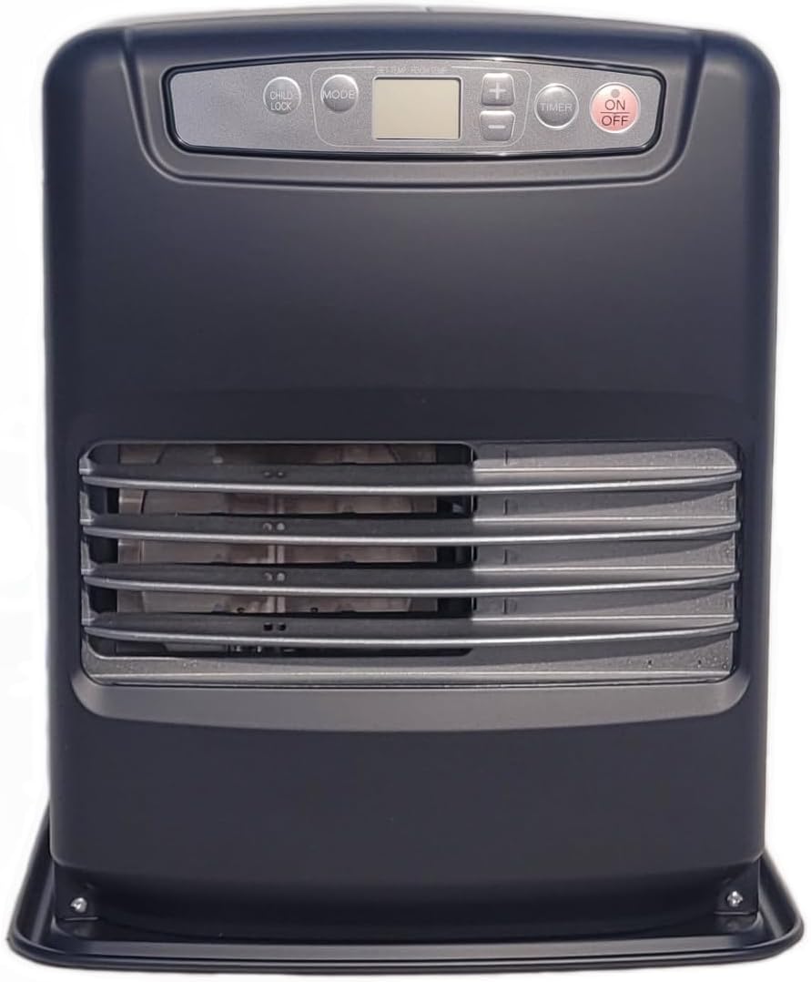 Qlima Radiateurs, 371 x 299 x 429 cm., 1,03 – 3,0 kW., Gris, Tectro SRE TC2 Chauffage portable à combustible liquide