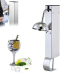 Froster machine à glaçons, Argenté, de comptoir en verre, professionnelle en acier inoxydable, refroidissement rapide jusqu'à -25 °C pour cocktails